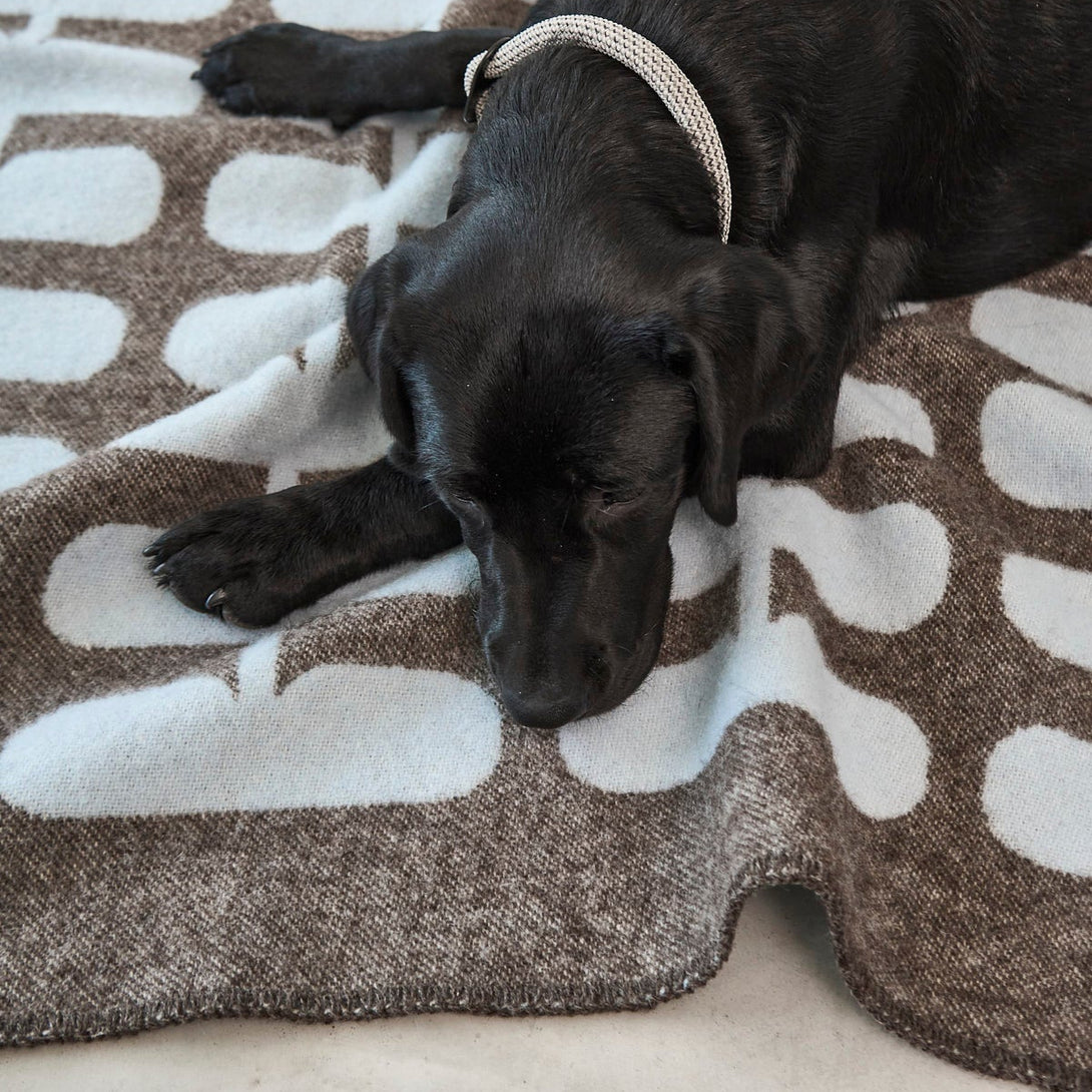 MiaCara Flora Luxury Dog Blanket – Natural Wool, Elegant Design