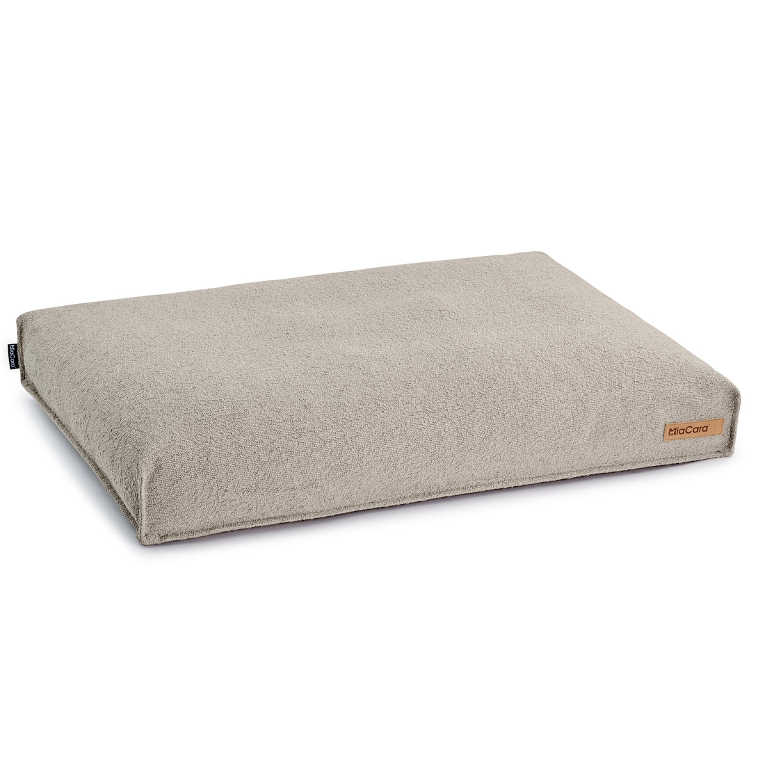 MiaCara Mondo Dog Cushion - Elegant Bouclé Dog Bed in Earth Tones, Perfect for Modern Decor