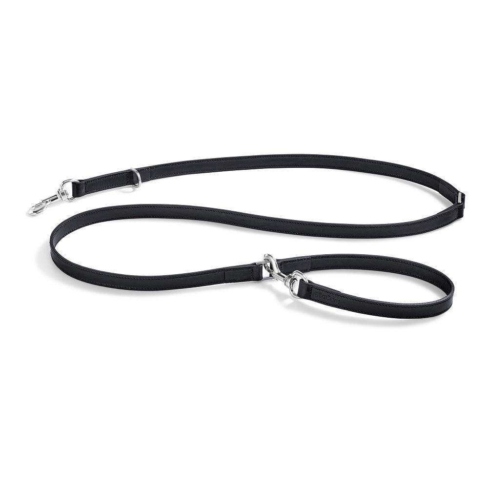 Miacara Leather Dog Lead Black
