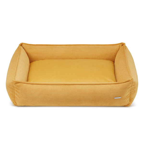 Labbvenn STRIPPO Corduroy Dog Bed Honey Yellow
